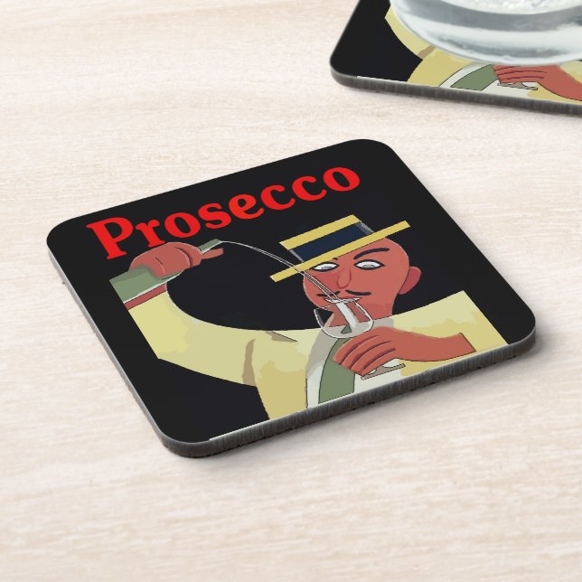Posavasos Prosecco Wine Coaster (Lado Izquierdo)