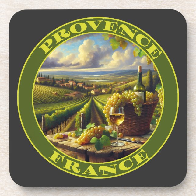 Posavasos Provenza Francia País Vino (Frente)