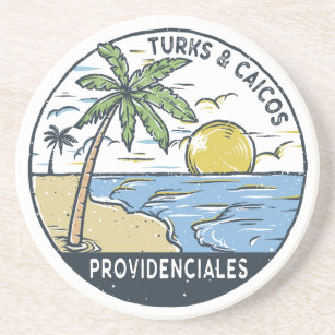 Posavasos Providenciales Turcas y Caicos Vintage