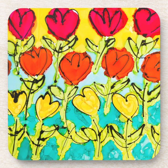 Posavasos Próximamente Tulips Lovitude Coaster (Frente)