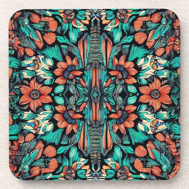 Posavasos Psicodélico hawaiano (Frente)