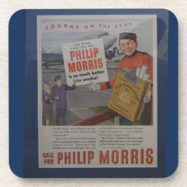 Posavasos Publicidad de cigarrillos piloto para mayordomos d