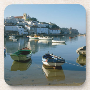 Posavasos Pueblo de pescadores de Ferragudo, Algarve, Portug