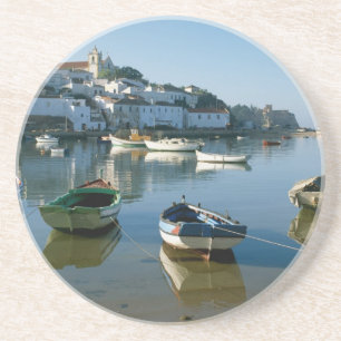 Posavasos Pueblo de pescadores de Ferragudo, Algarve, Portug