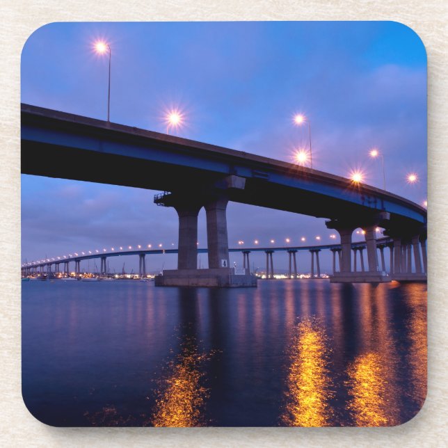 Posavasos Puente Coronado en el atardecer (Frente)