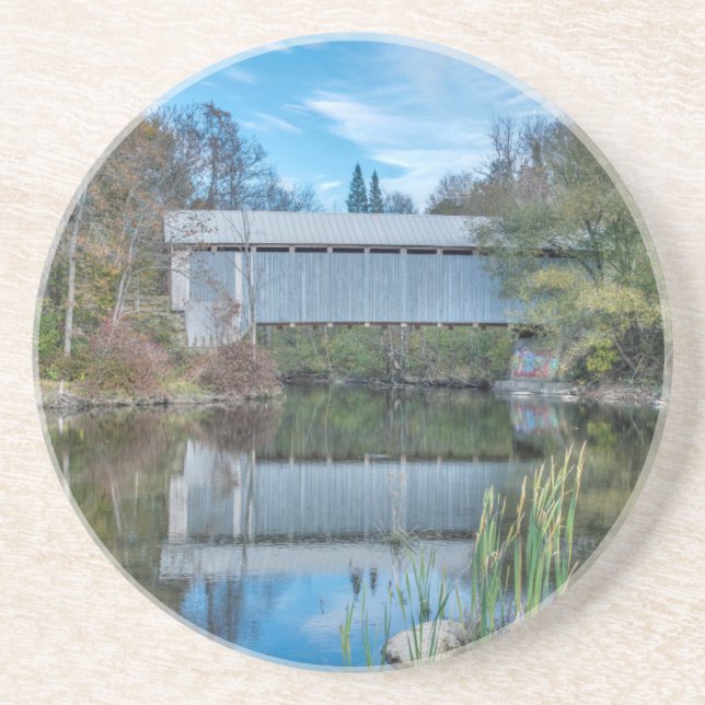 Posavasos Puente cubierto de Milby (Frente)