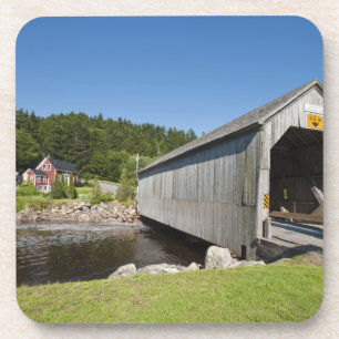 Posavasos Puente cubierto del río Irish, St. Martins, Nuevo