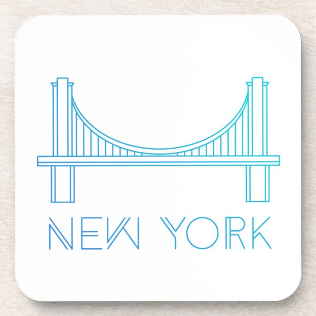 Posavasos Puente de Brooklyn el | New York City (Frente)