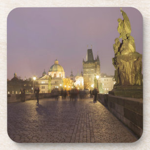 Posavasos Puente de Charles, foto del recuerdo de Praga