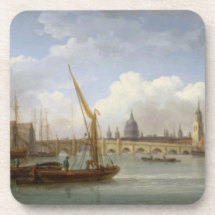 Posavasos Puente de Londres, con la catedral de San Pablo en