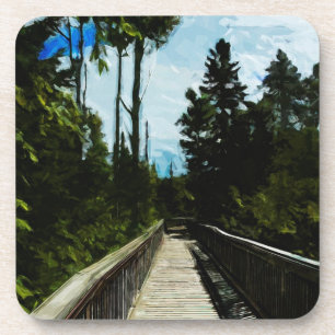 Posavasos Puente de pie sobre el cañón canadiense