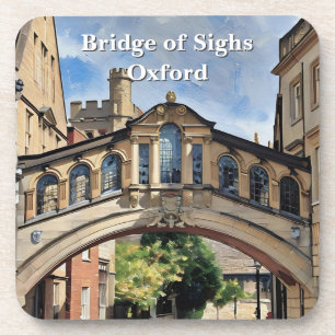 Posavasos Puente de suspiros en pintura acrílica de Oxford