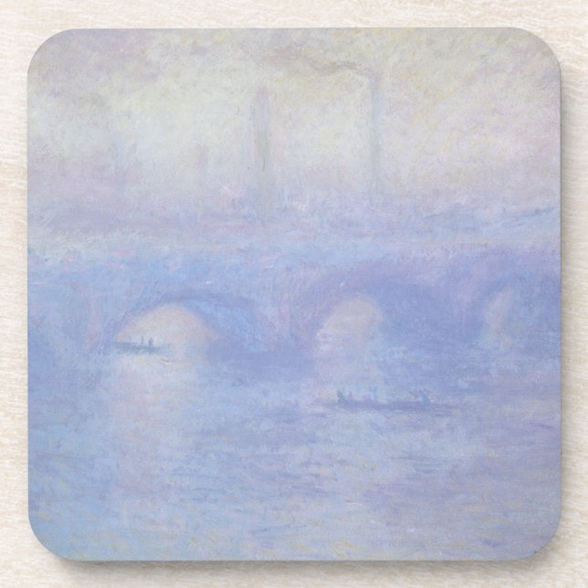 Posavasos Puente de Waterloo, Efecto de Niebla de Claude Mon (Frente)