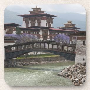 Posavasos Puente en cantidades cerca del palacio Punakha Dzo