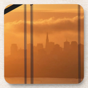 Posavasos Puente Golden Gate delante del San Francisco