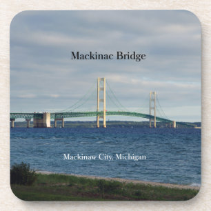 Posavasos Puente Mackinac Mackianw 6 ruedas de plástico
