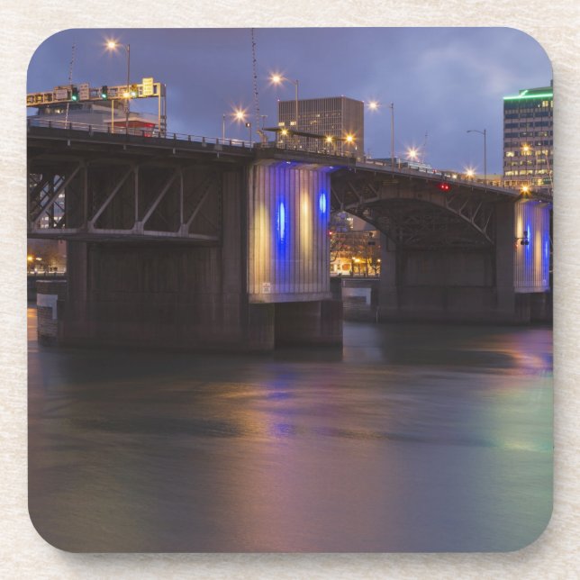 Posavasos Puente Morrison sobre el río Willamette (Frente)