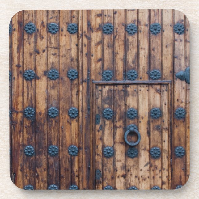 Posavasos Puerta Antigua Pequeña Dentro De Una Gran Puerta D (Frente)