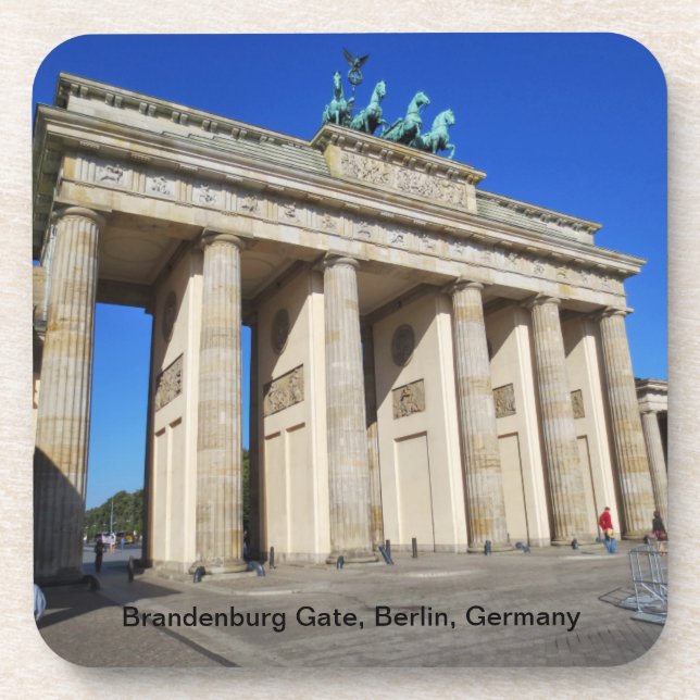 Posavasos Puerta de Brandenburgo, Berlín, Alemania (Frente)