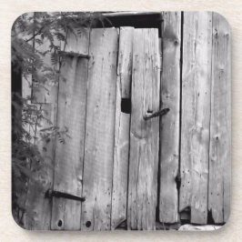 Posavasos Puerta de granero en blanco y negro