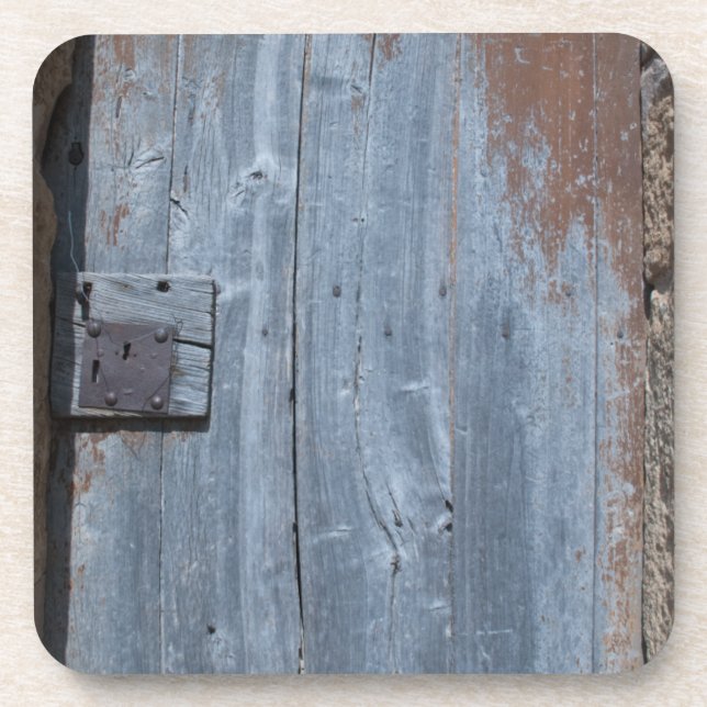 Posavasos Puerta de madera rota y ruidosa (Frente)