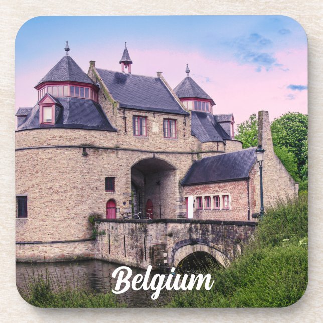 Posavasos Puerta histórica de Brujas (Frente)