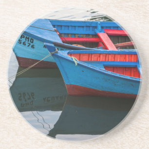 Posavasos Puerto de Angelmo, barcos pesqueros.