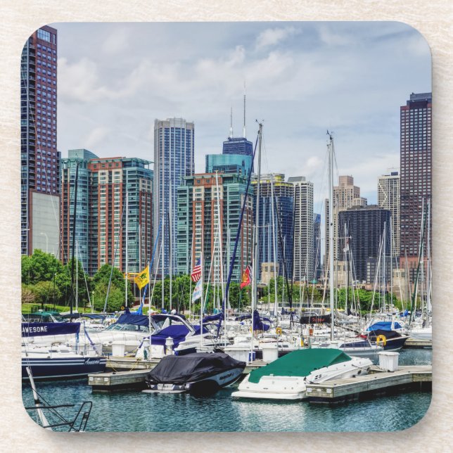 Posavasos Puerto de Chicago (Frente)