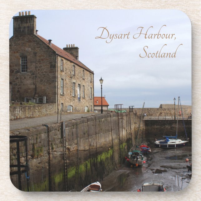 Posavasos Puerto de Dysart, Costa de Fife, Escocia (Frente)