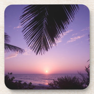 Posavasos Puesta de sol en West End, Cayman Brac, Islas Caim
