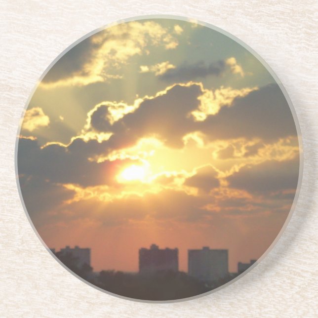 Posavasos Puesta del sol (Frente)