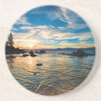 Posavasos Puesta del sol del lago Tahoe