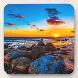 Posavasos Puesta del sol en el mar