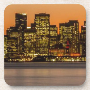 Posavasos Puesta del sol hermosa en San Francisco