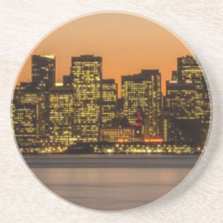 Posavasos Puesta del sol hermosa en San Francisco