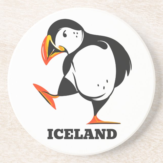 Posavasos Puffin de Islandia (Frente)