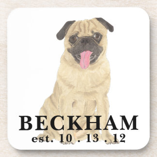Posavasos Pug personalizado