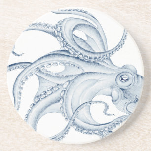 Posavasos Pulpo azul Cephalopod Tinta Kraken