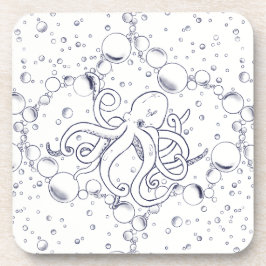 Posavasos Pulpo Burbuja a la Deriva