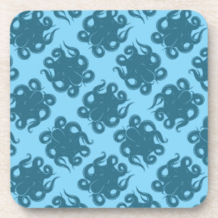 Posavasos Pulpo en modelo azul