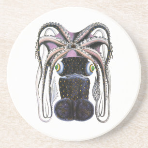 Posavasos Pulpo o Calamar Gigante, Animal de Vida Marina Ant