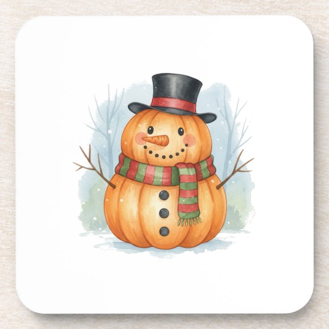 Posavasos Pumpkin snowman (Frente)