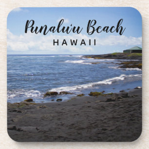 Posavasos Punalu'u Black Sand Beach Hawaii
