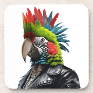 Posavasos Punk Parrot