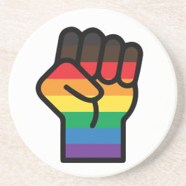 Posavasos Puño del Orgullo Gay