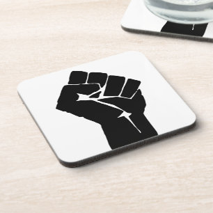 Posavasos Puño Negro Levantado - Resistencia Protesta