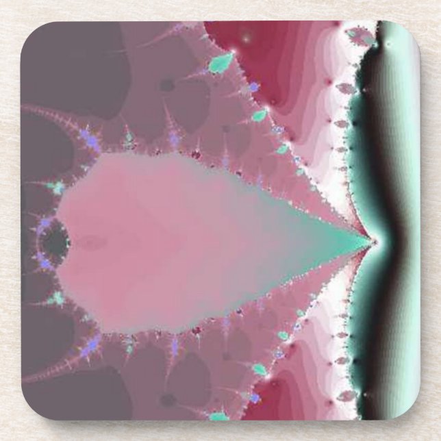 Posavasos Punto de presión rosada (Frente)