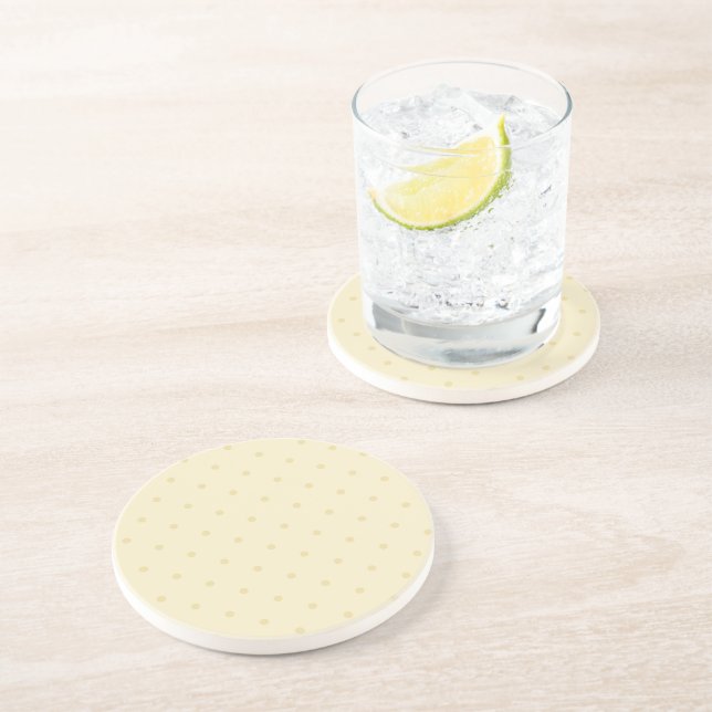 Posavasos Puntos Amarillos Elegantes (Lado)