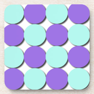 Posavasos Puntos Aqua & Blue Polka