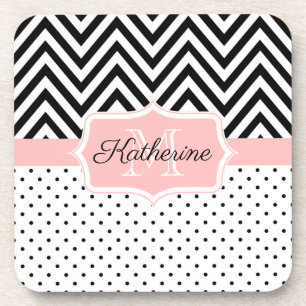 Posavasos Puntos cortos y chevron